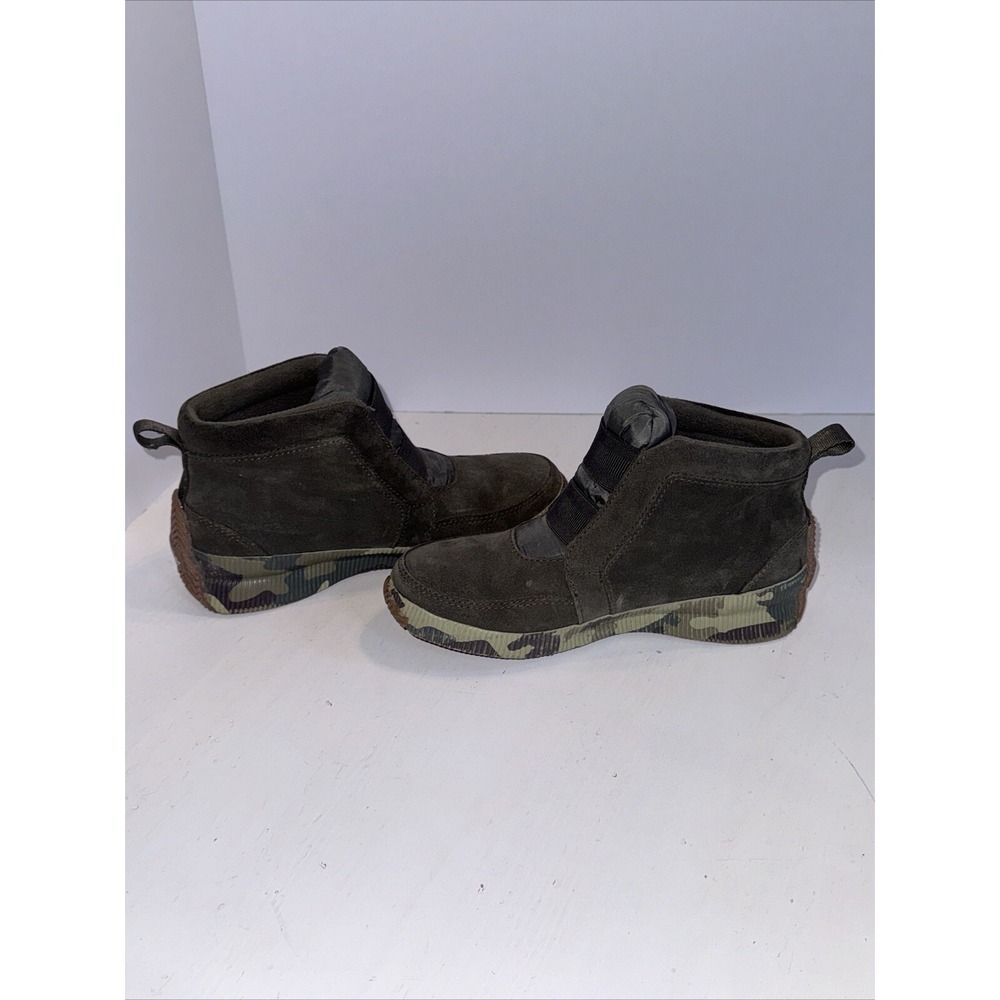 Sorel Out 'n About Plus Women's Mid Boot-Alpine Tundra/Green Camo Size 6 - Picture 6 of 6